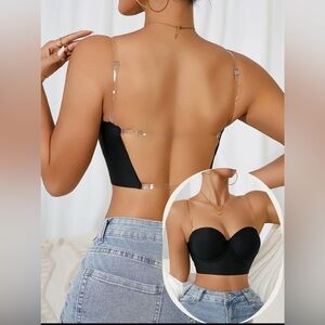 Brand new! Black Strapless Backless Bra